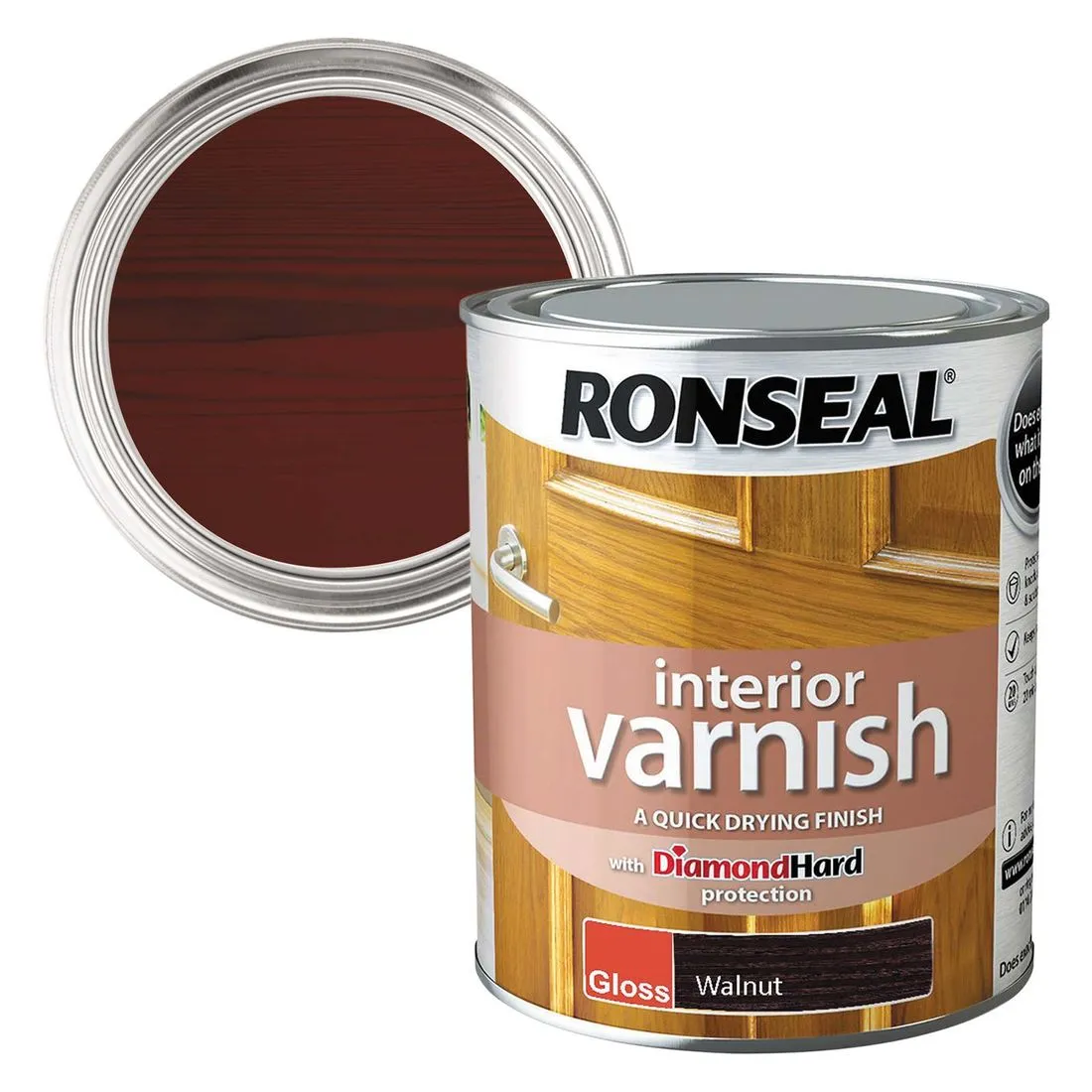 Ronseal Interior Varnish Walnut 750ml