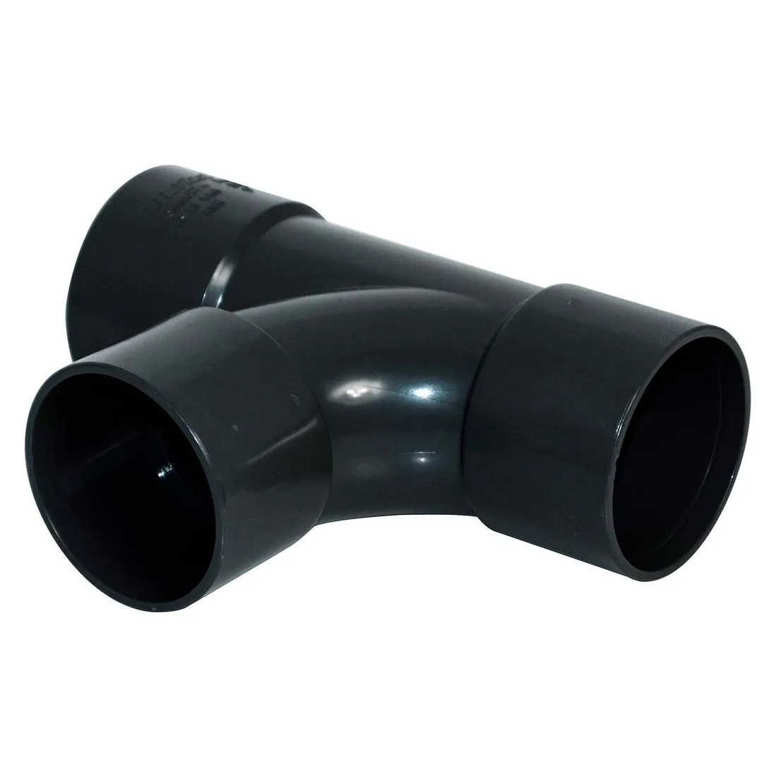 FloPlast 50mm Black Solvent Weld 92.5 Degree Swept Tee