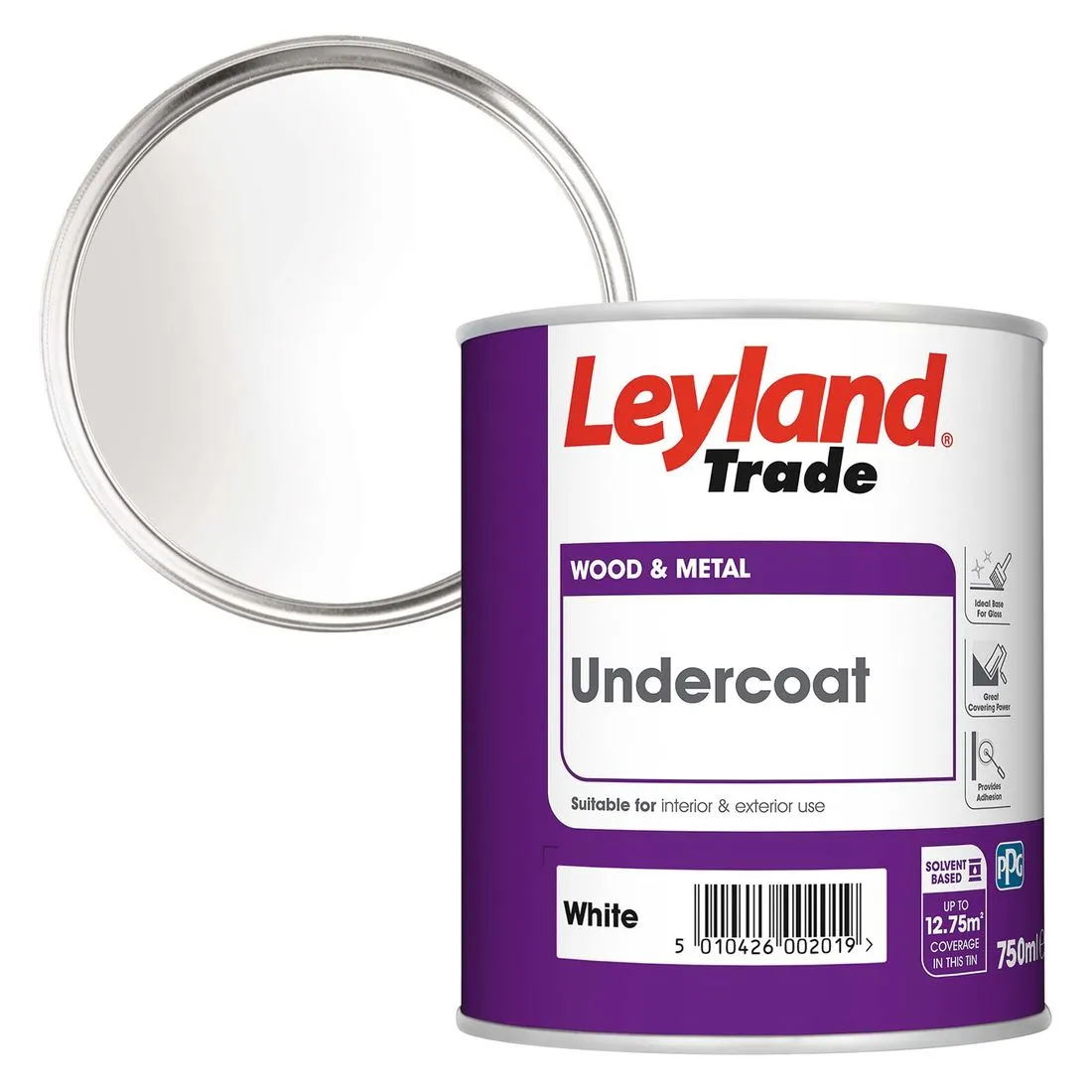 Leyland Trade Undercoat White 750ml
