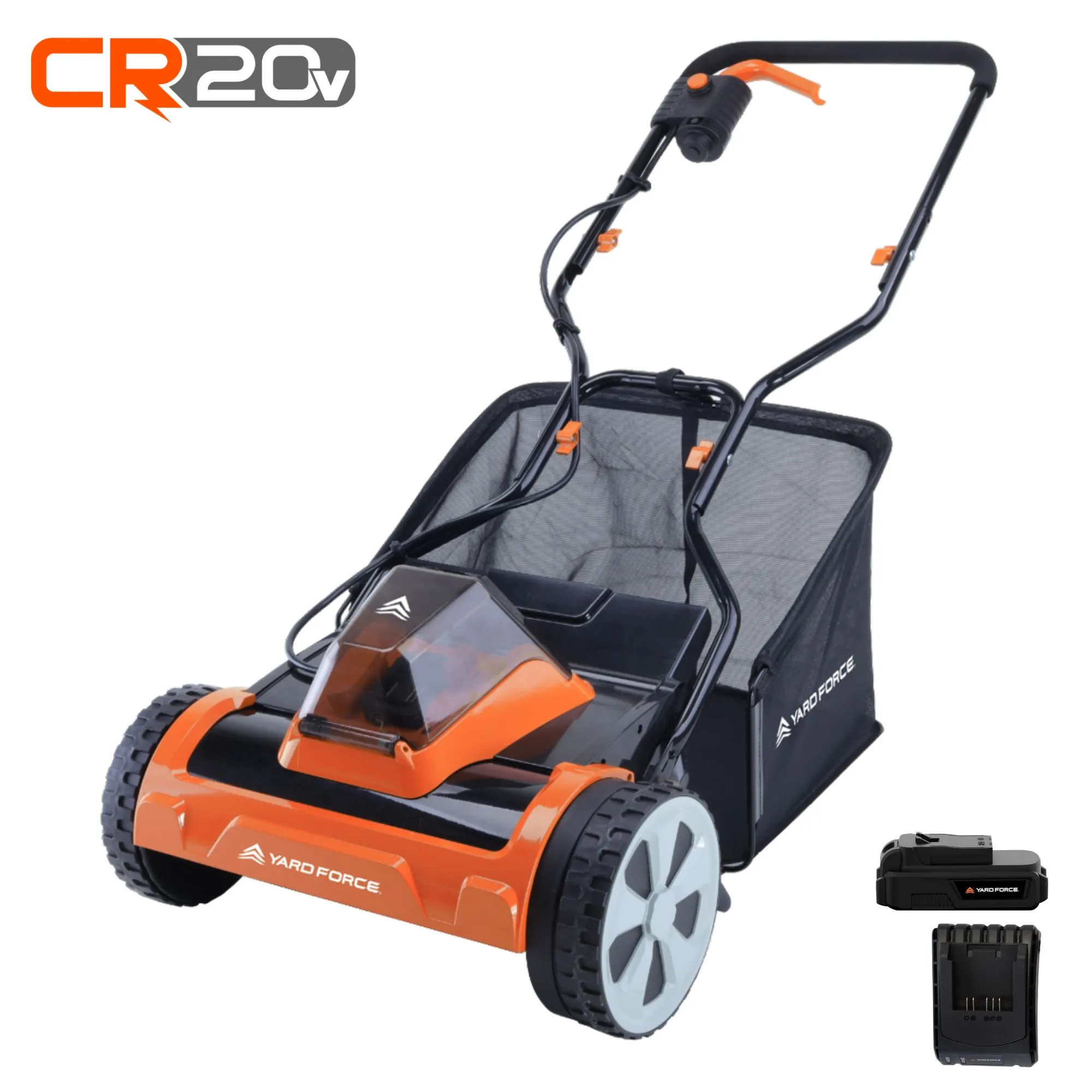 Yard Force 20V 38cm Cylinder Cordless Lawnmower