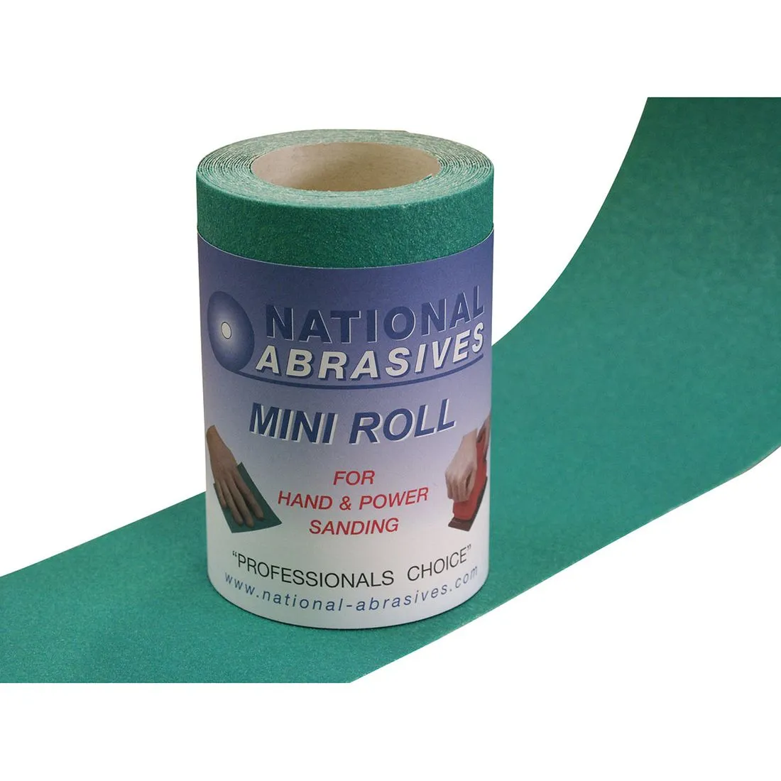 P240 Grade Extra Fine Green Aluminium Oxide Abrasive Roll 115mm x 5m
