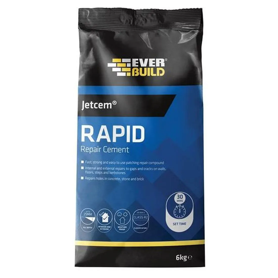 Everbuild Rapid Set Cement 12kg (4 x 3kg Packs)