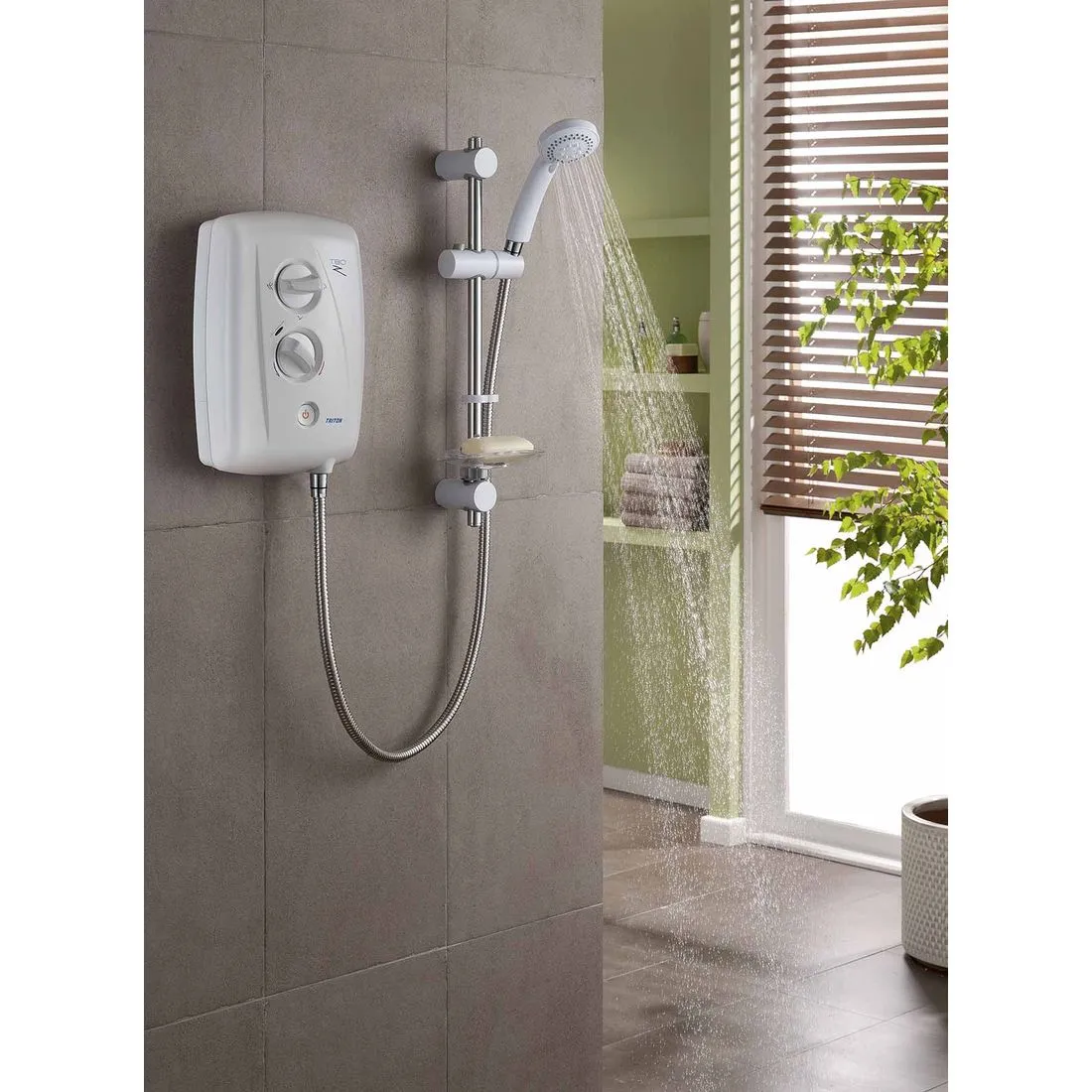 Triton T80Z Fast Fit 8.5kW White and Chrome Electric Shower