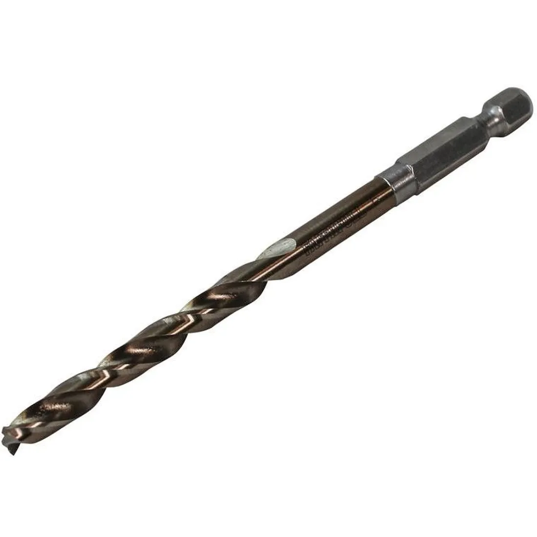 Faithfull HSSE M35 Cobalt Quick-Change Impact Drill Bit 5.0mm OL:102mm WL:52mm