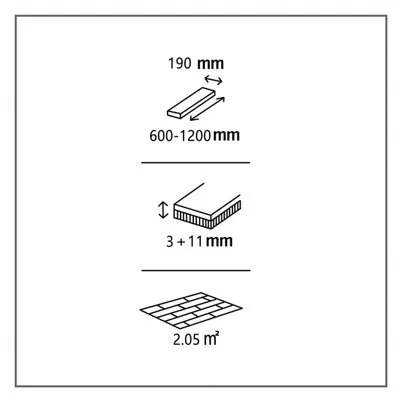 Lulea Modern Natural Oak Engineered Real Wood Top Layer Flooring 2.05m²