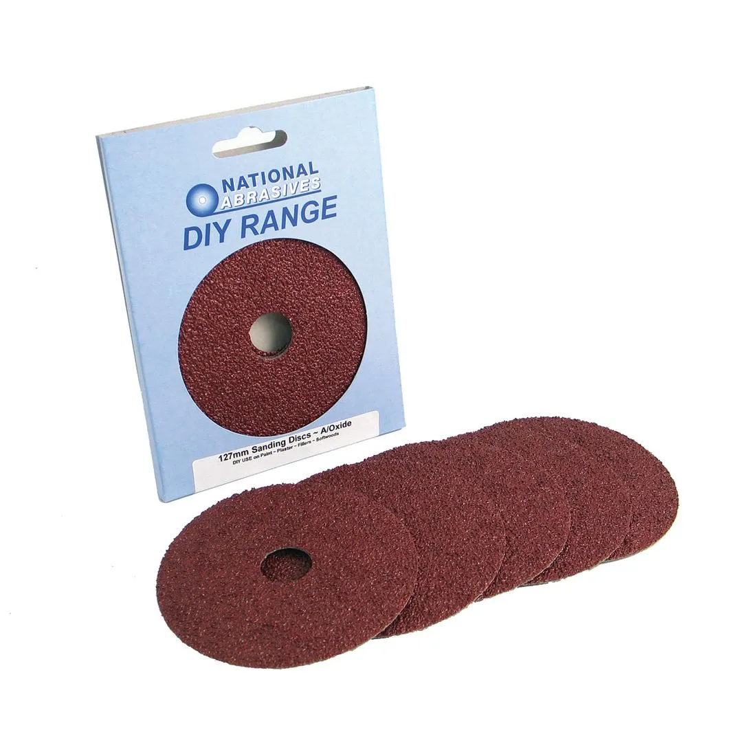 Fine Grade 150mm Random Orbit 6 Holes Sanding Discs Pk 5