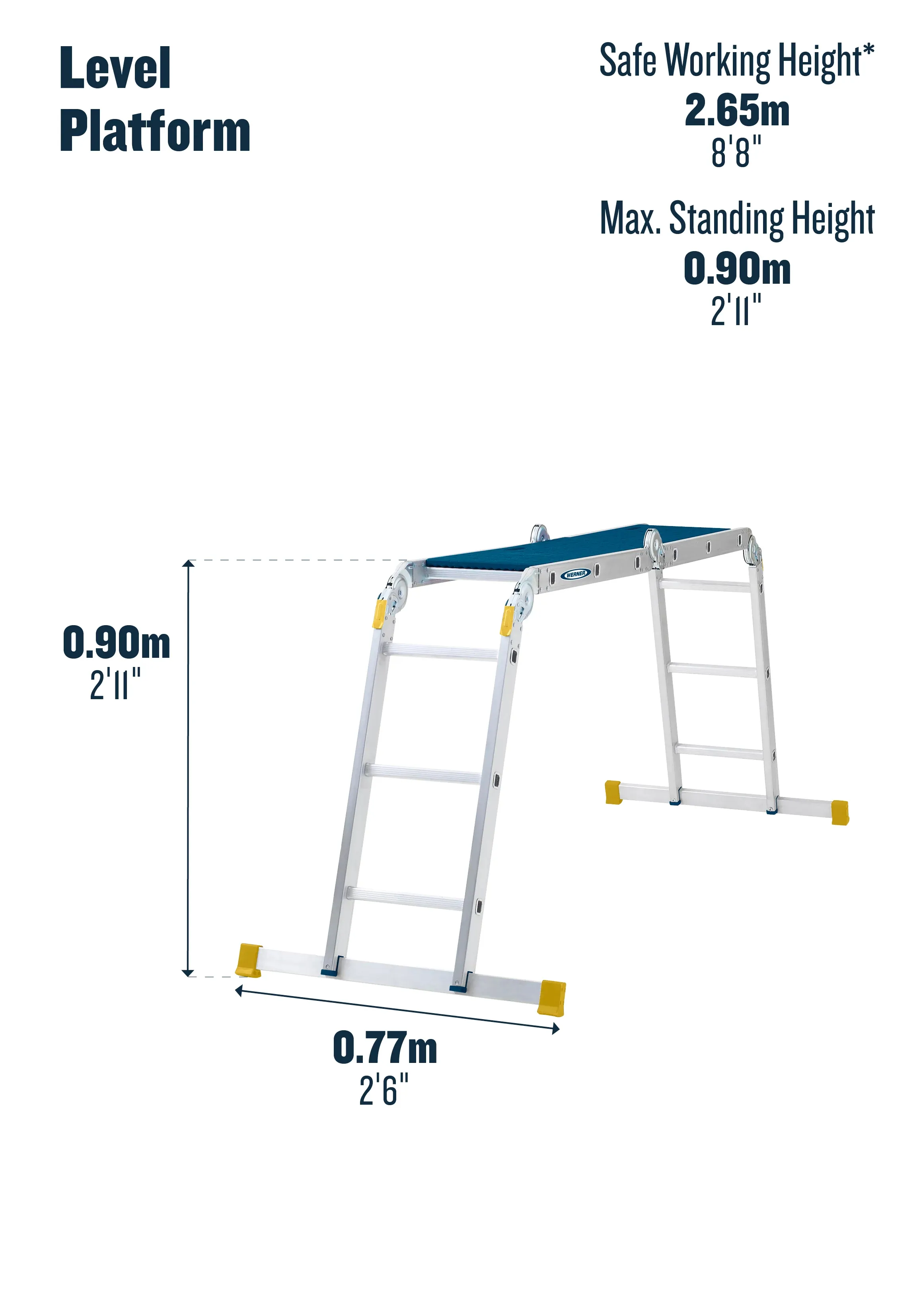 Multi-Purpose Ladder 12 In 1 With Platform (4x3)