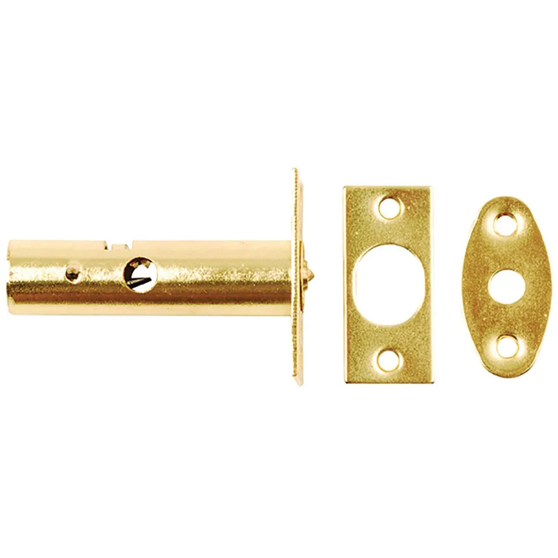 Security Door Bolt Brass Pack 2