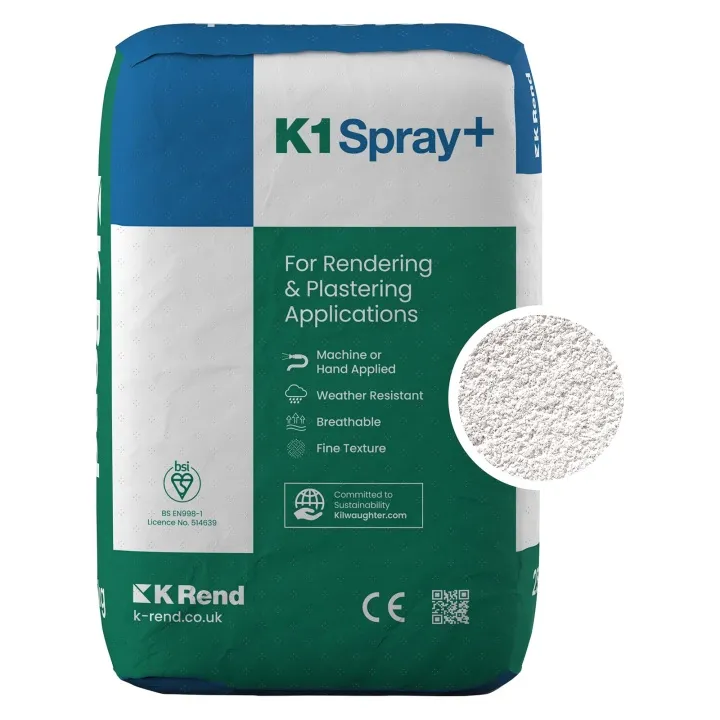 Trade Pack Pallet of 40 K Rend K1 Spray+ Render White 25kg