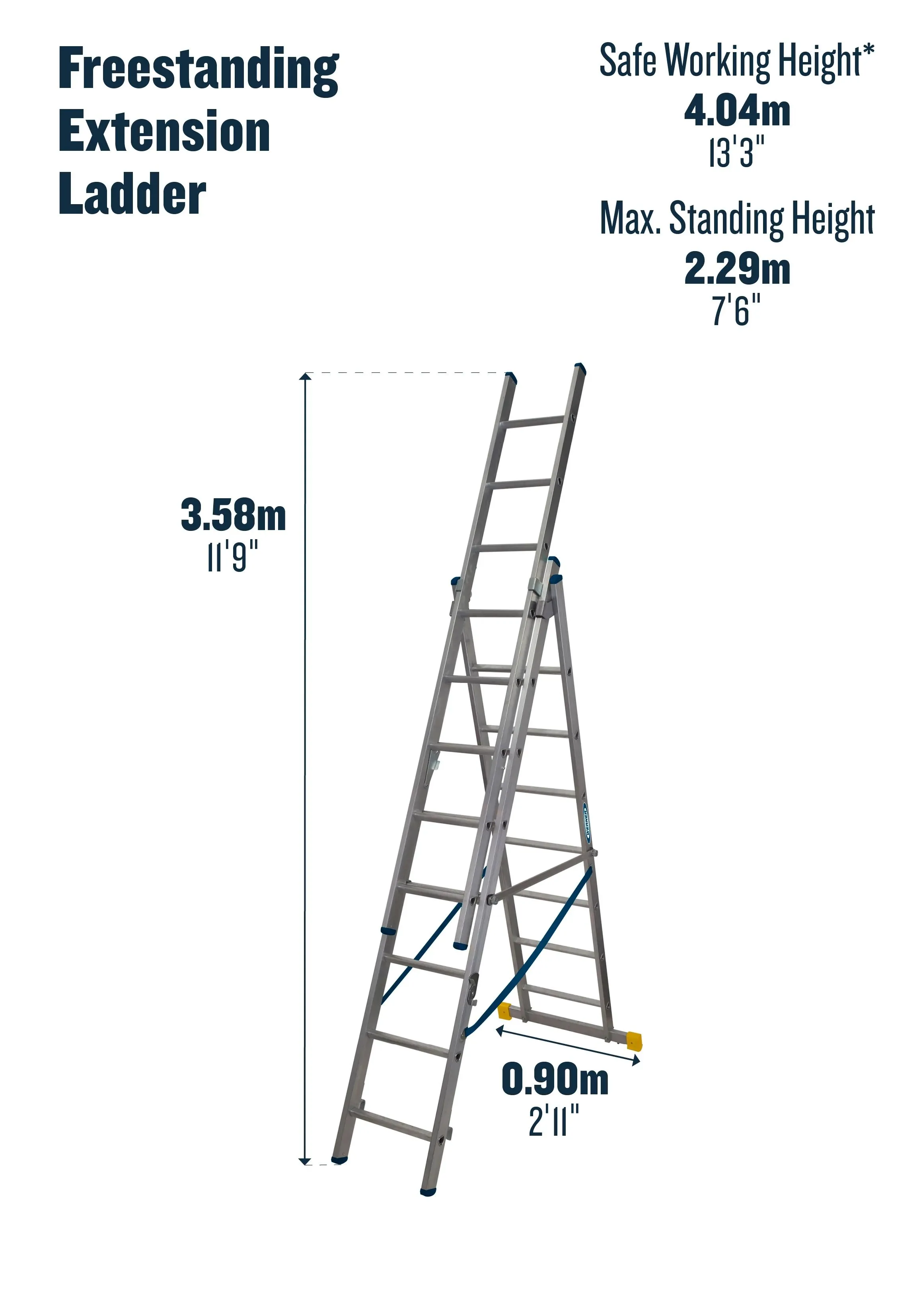 Werner ExtensionPLUS X4 Box Section Combination Ladder Triple