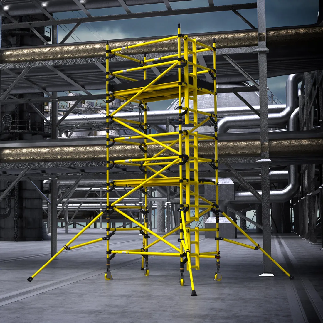 Full Width Non-Conductive Towers 1.8m Deck