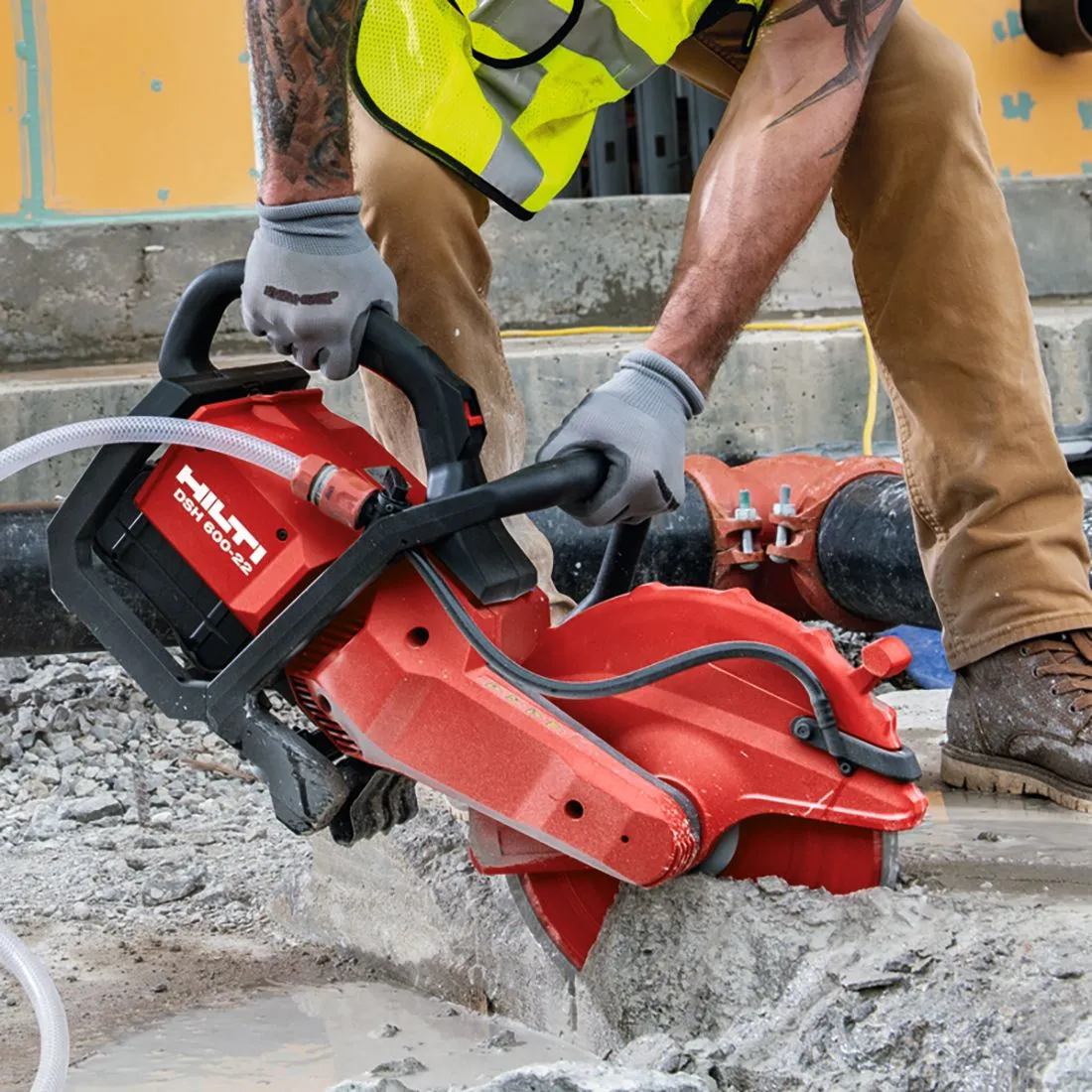 DSH 600-22 Cordless 12'' Saw Hire Pack 2 with 4 x 8Ah Batteries