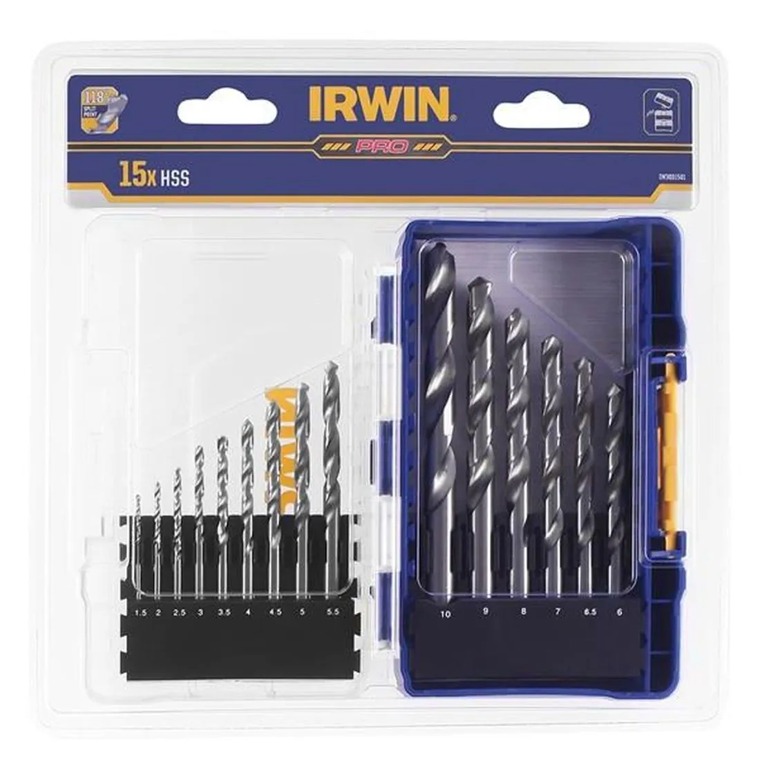 IRWIN HSS Pro Drill Bit Set, 15 Piece