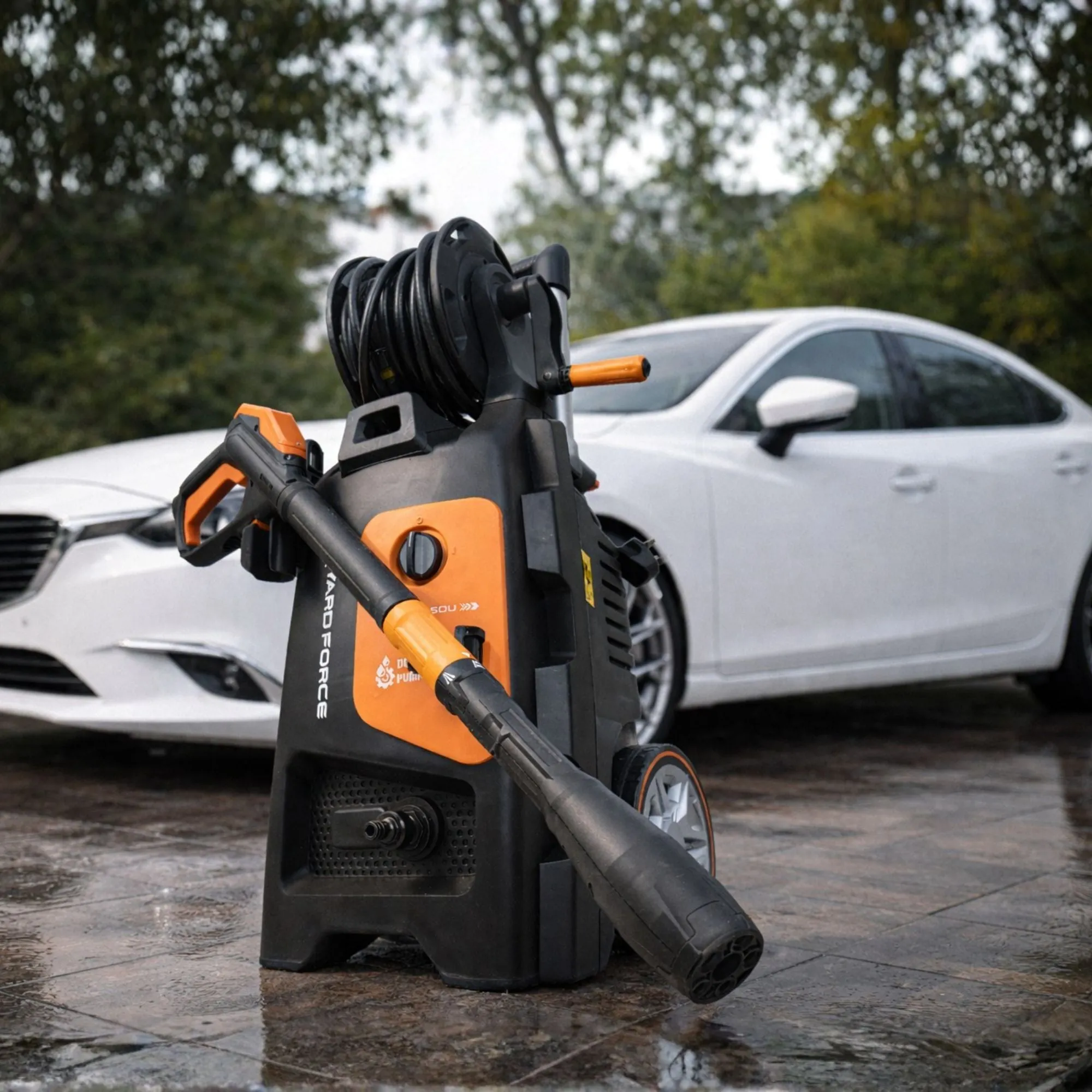 Yard Force 2800W Dual Pump High Pressure Washer 150Bar with Digital Spray Gun & 8m Hose