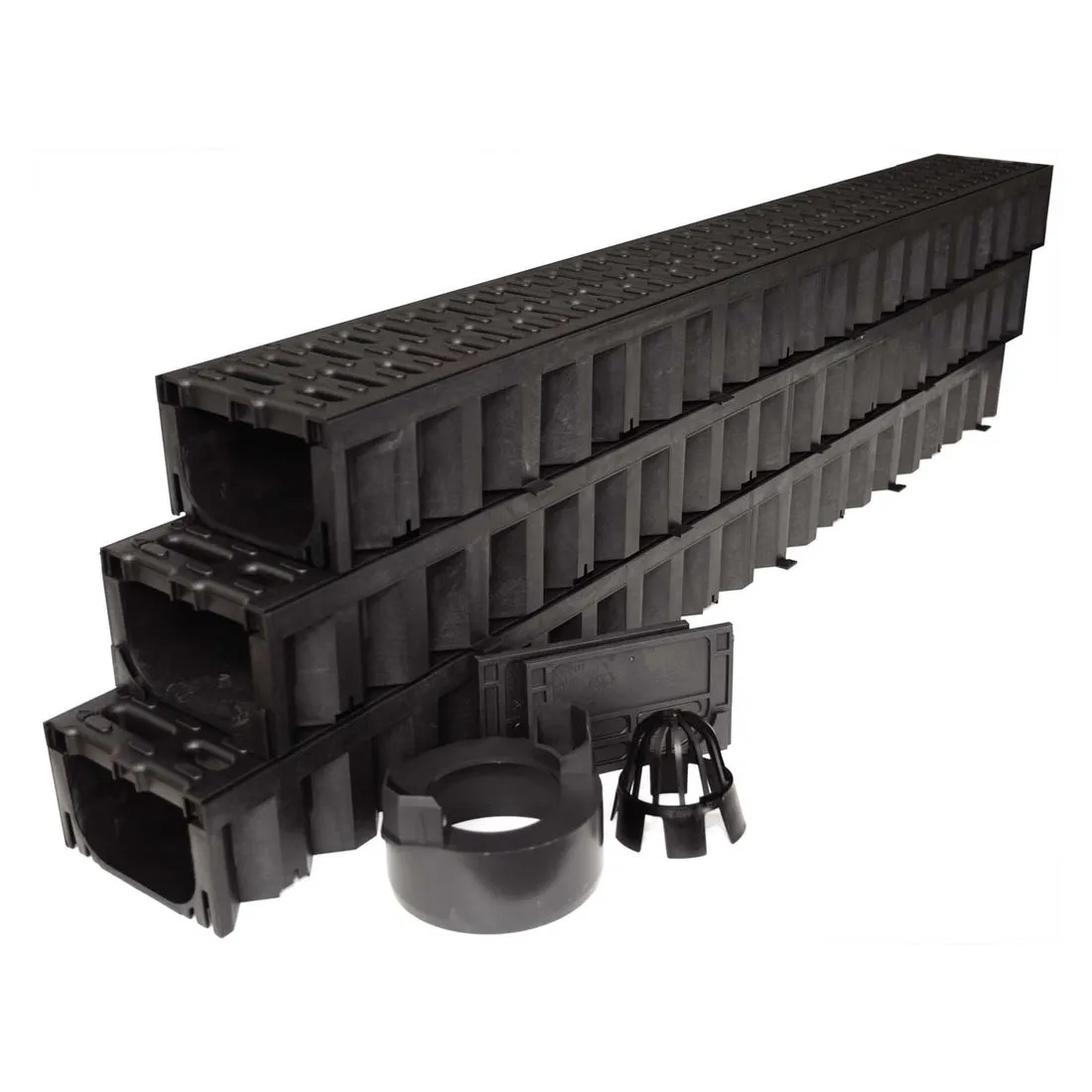 ACO HexDrain Garage Pack 3 x 1m Channels