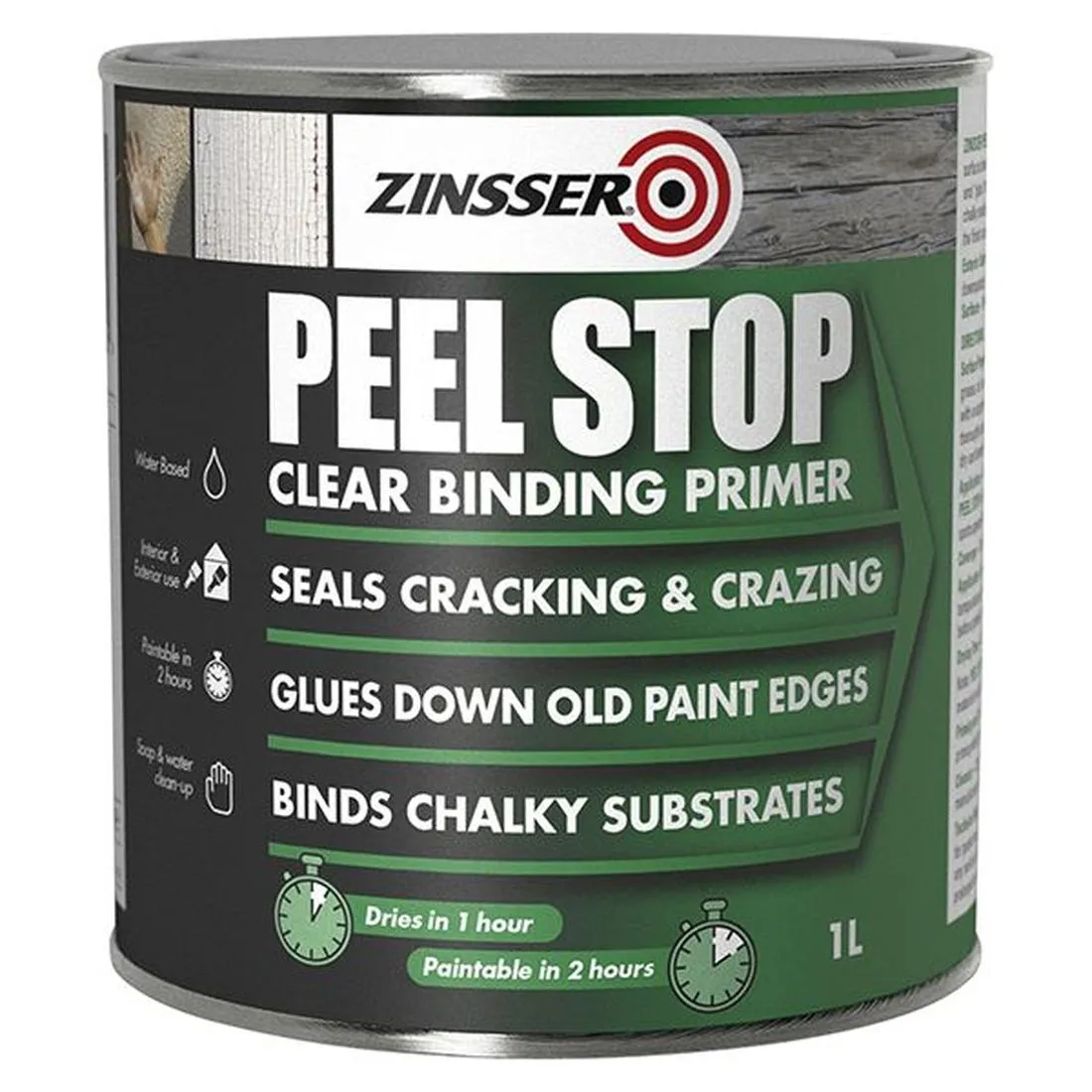 Zinsser Peel Stop Clear Binding Primer Paint 1 litre