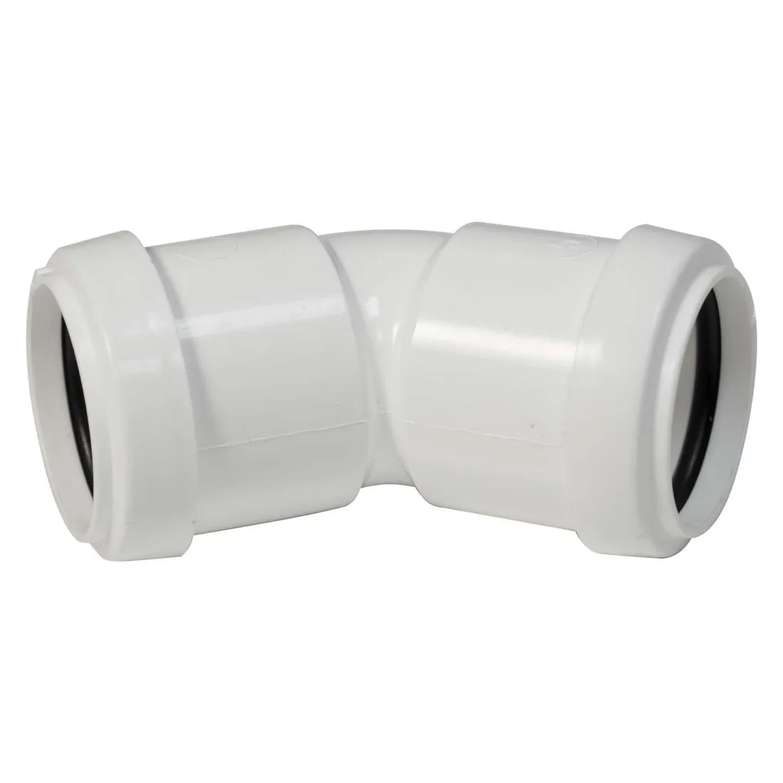FloPlast 32mm White Push Fit 135 Degree Swept Bend