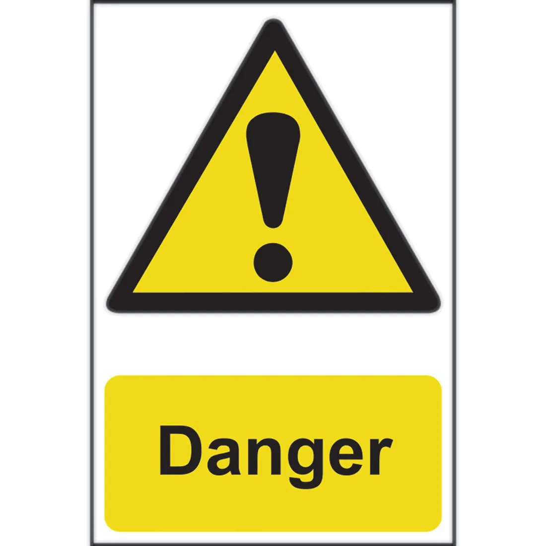 Danger Sign 200 x 300mm Self Adhesive