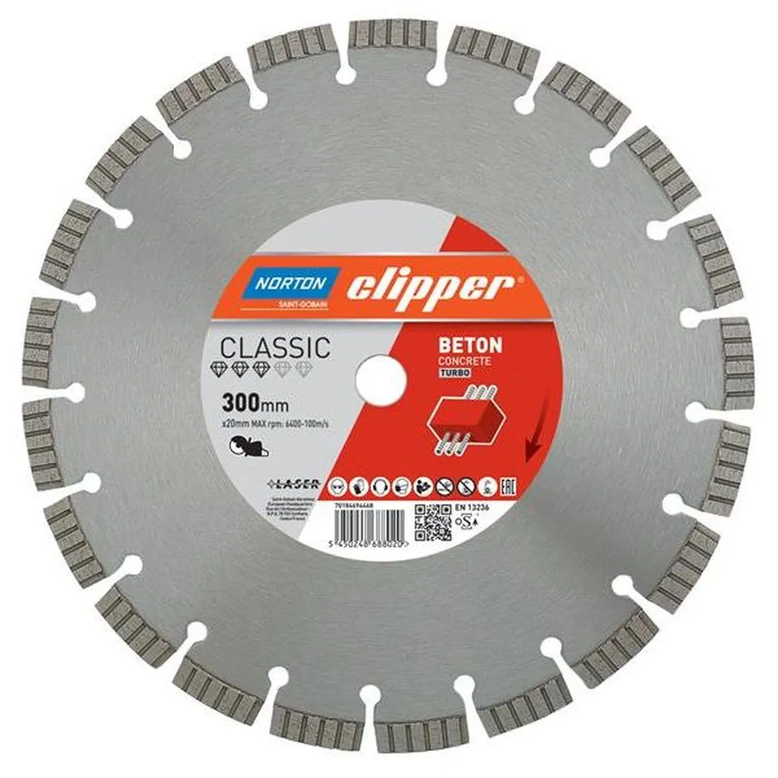 Norton Clipper Classic Beton Diamond Blade 300 x 20mm