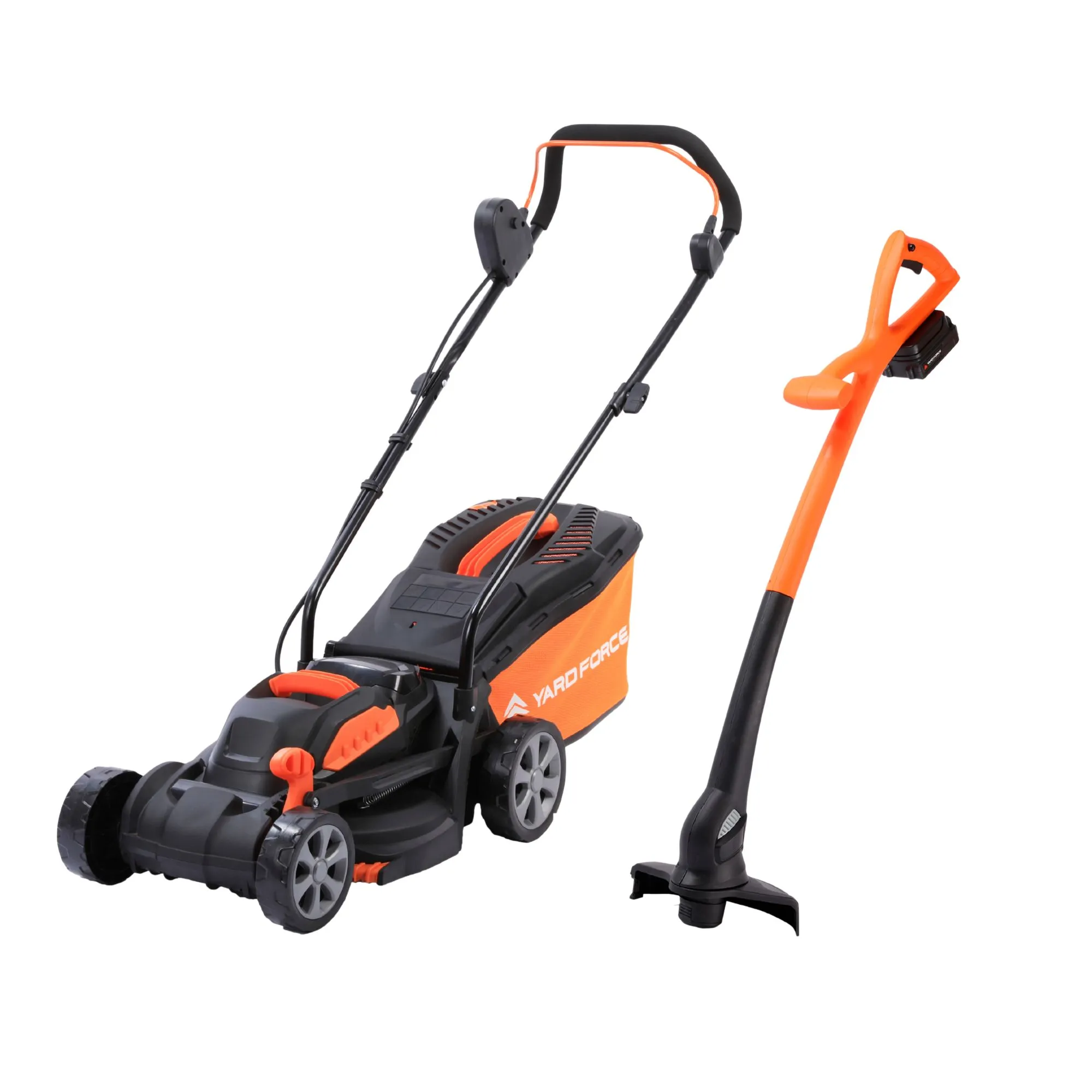 Yard Force 20V 33cm Brushless Cordless Lawnmower & Trimmer Lawn Care Twin Pack