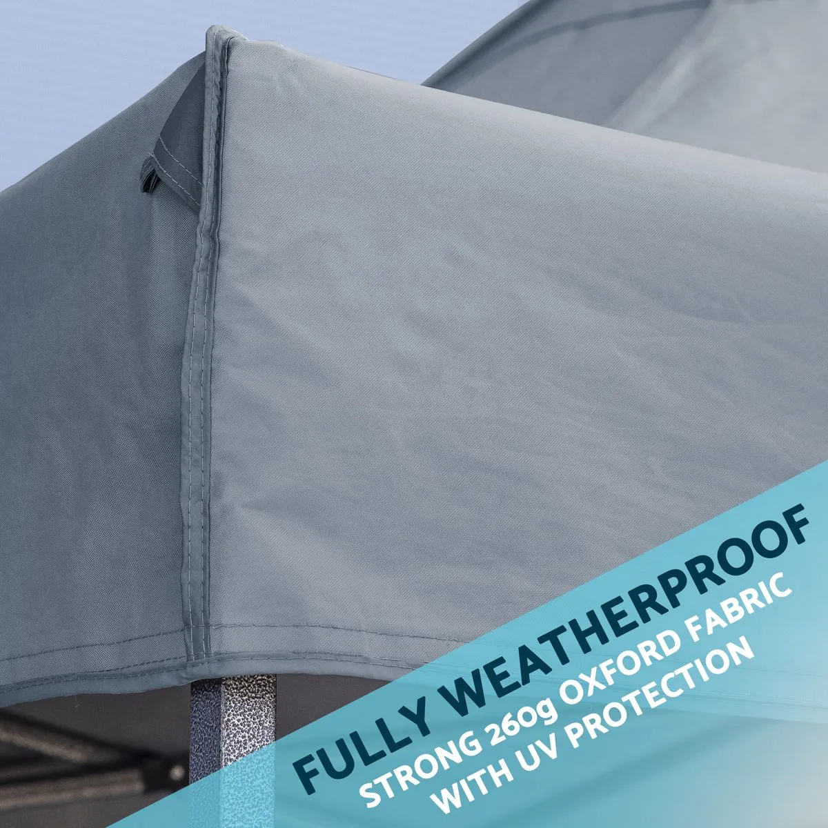 Dellonda Premium 3x6m Pop-Up Gazebo, Heavy Duty Water-Resistant Fabric, Carry Bag & Weights