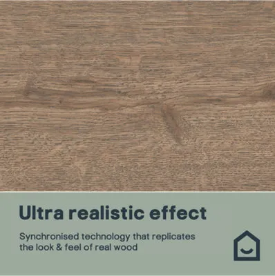 Faversham Natural Oak Effect Structured Laminate Flooring 1.99m²