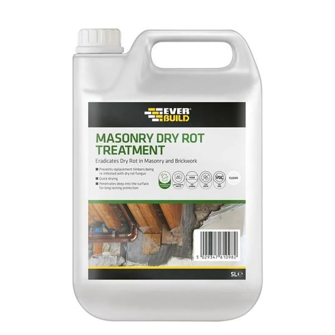 Everbuild Masonry Dry Rot Treatment 5 litre