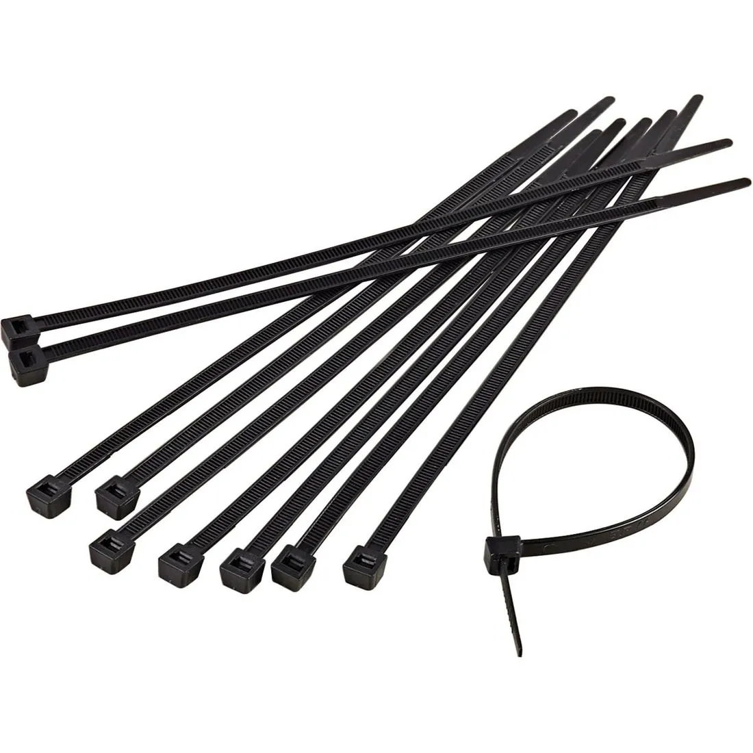 200mm Black Cable Ties Pack of 10