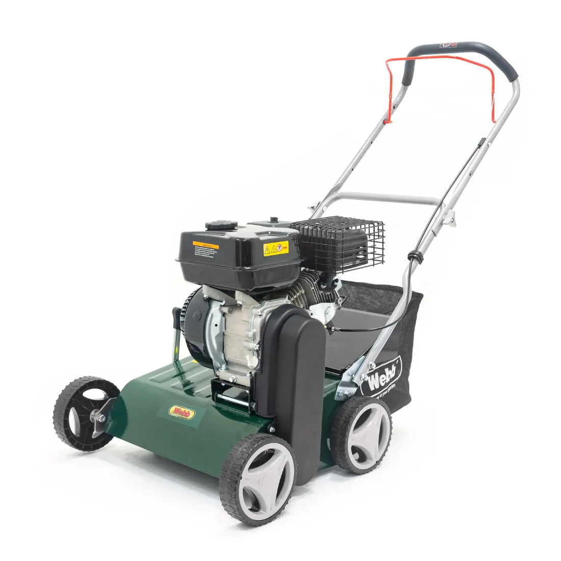 Webb 40cm Petrol Lawn Scarifier & Raker