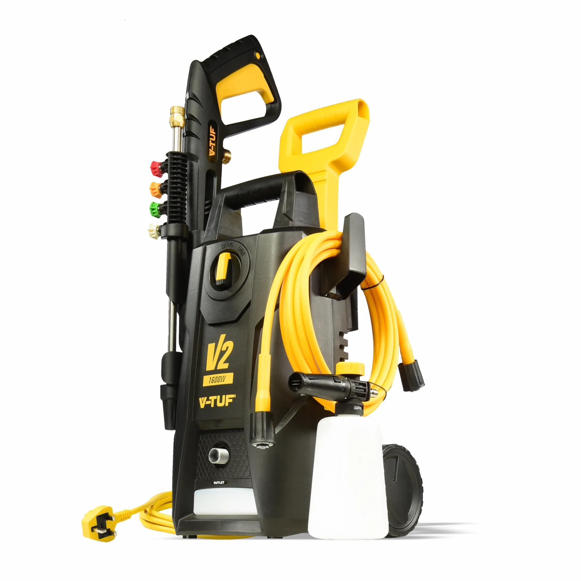 V-TUF Portable Pressure Washer X2 240V 135 bar 7.1l/min with Professional Accessories