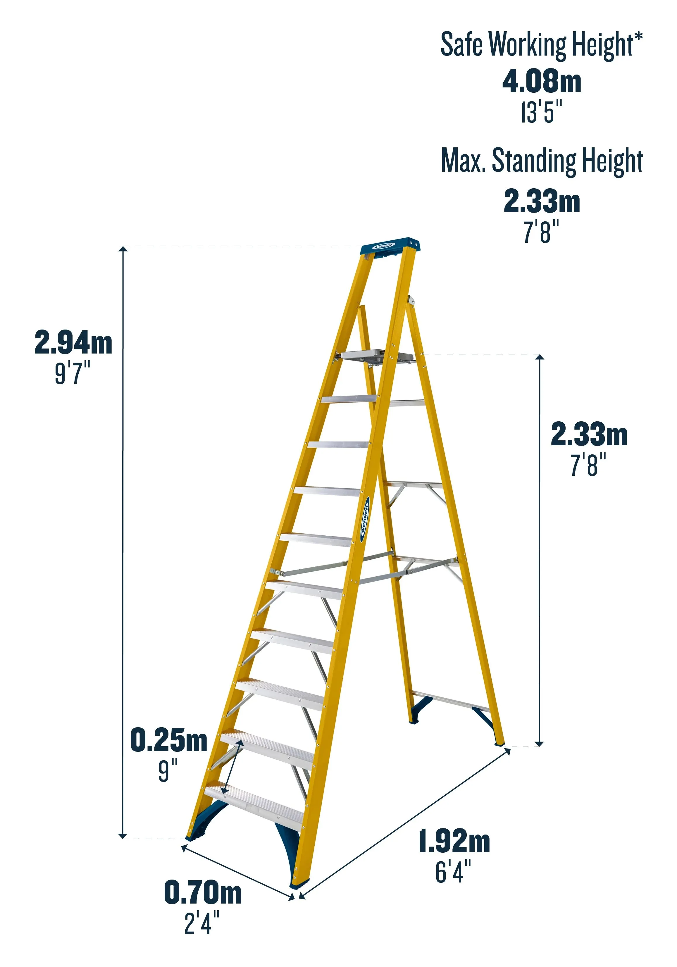 Fibreglass Platform Stepladder