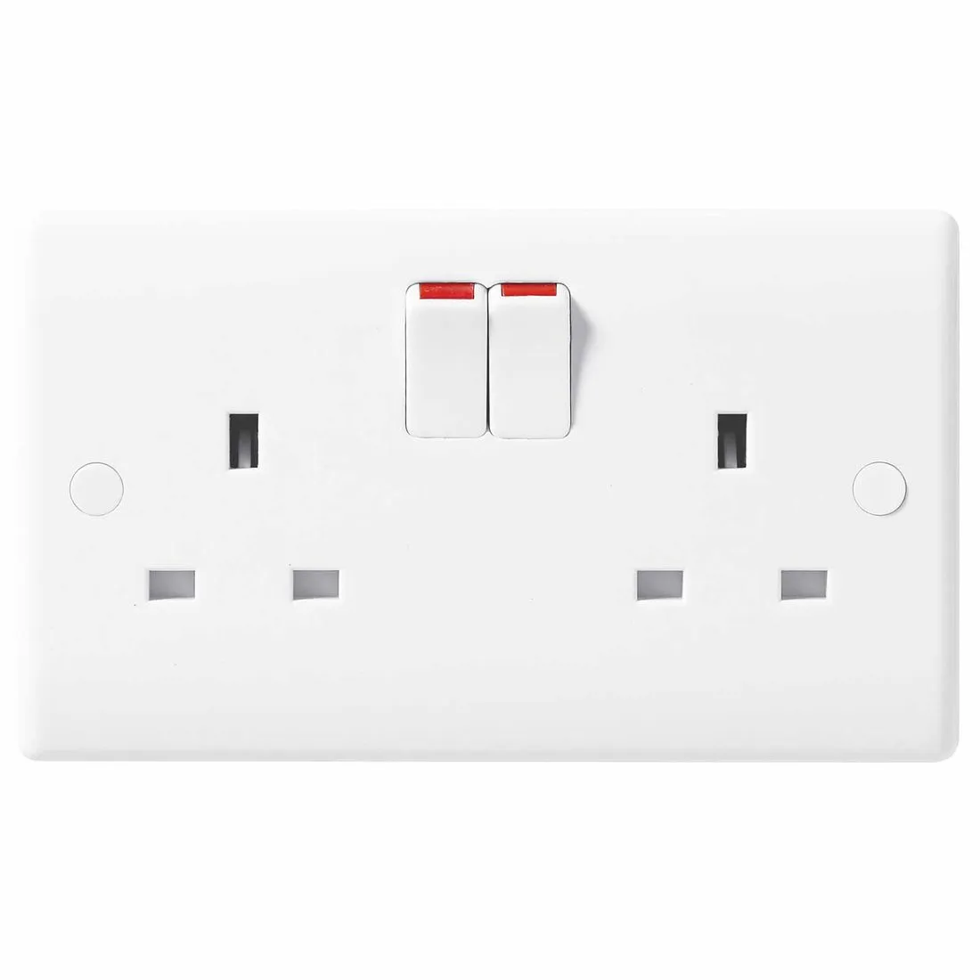 BG Nexus Moulded 2 Gang Switched Socket SP