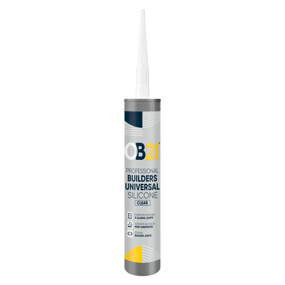 OB21 Professional Builders Universal Silicone 310ml Clear