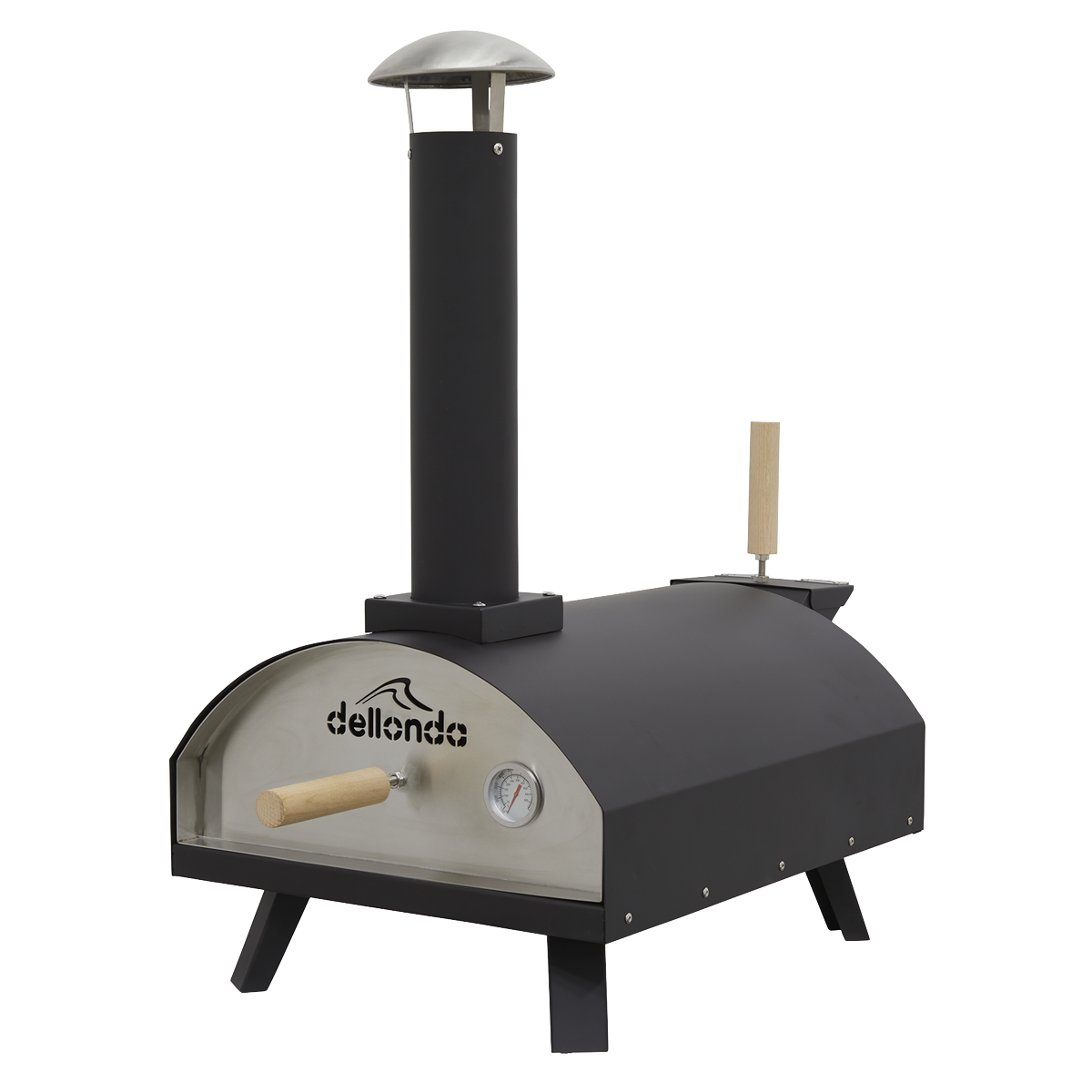 Dellonda Wood-Fired Pizza Oven 14" - Stainless Steel