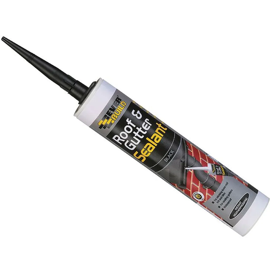 Everbuild Roof & Gutter Sealant Black 295ml