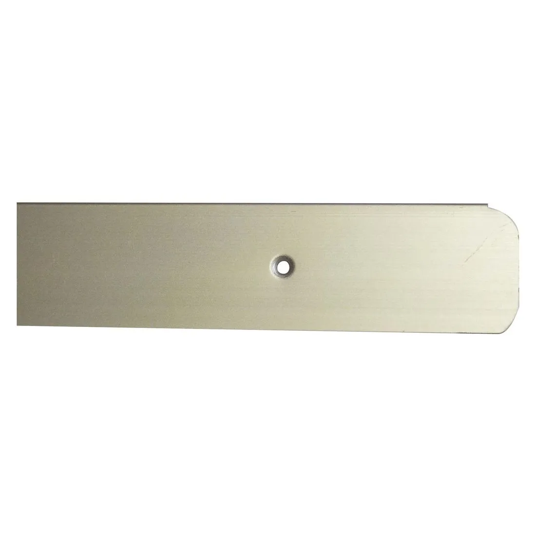 Worktop End Trim Silver 40mm With 10mm Radius