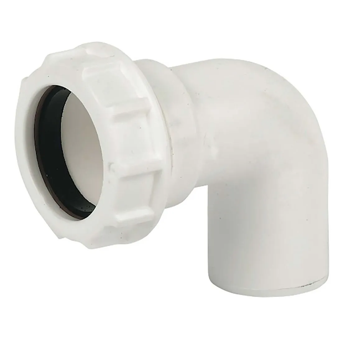 FloPlast 40mm White Compression 90 Degree Conversion Bend