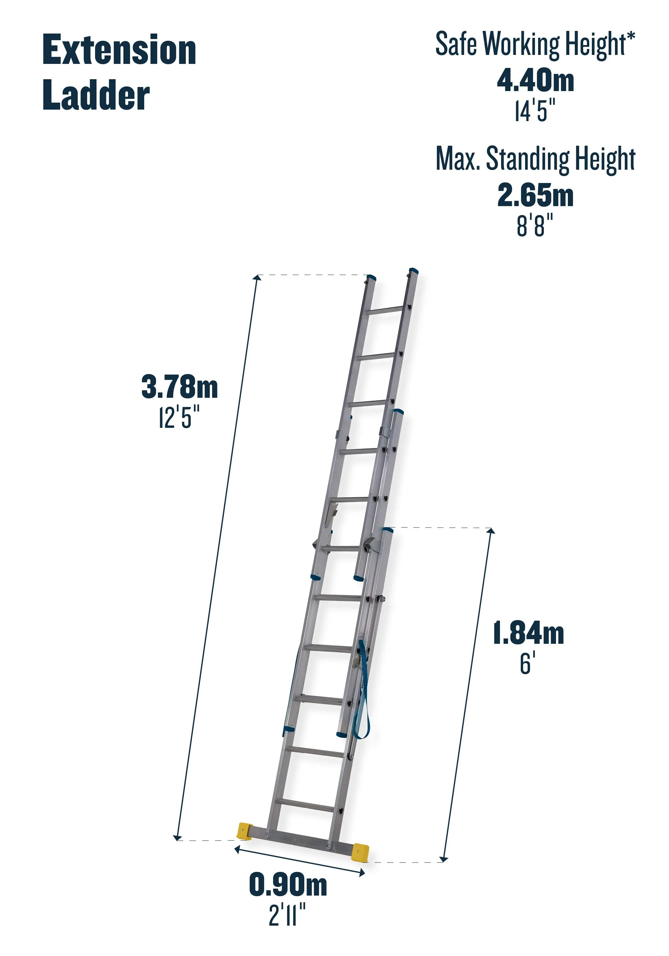 Werner ExtensionPLUS X4 Box Section Combination Ladder Triple