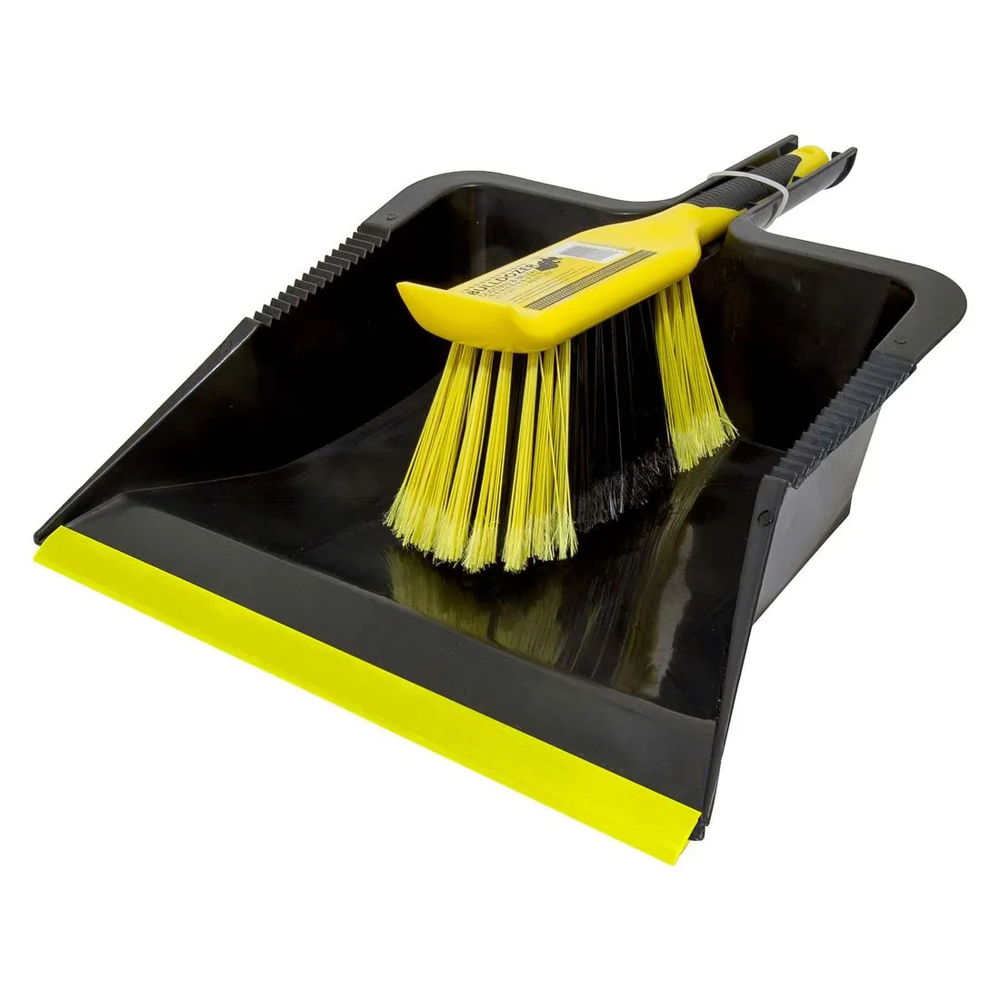 Bulldozer Heavy Duty Dust Pan and Brush Set