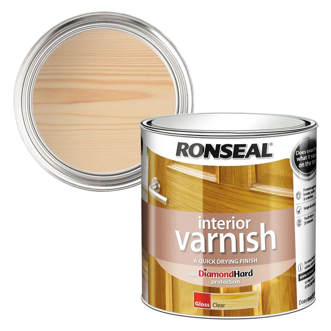 Ronseal Interior Varnish Clear Gloss 750ml