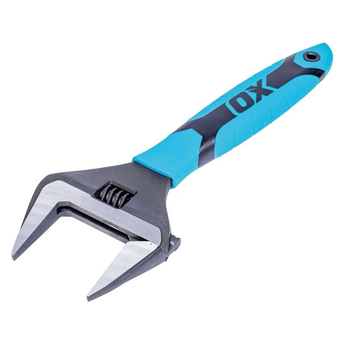 Ox Pro Extra Wide Jaw Adjustable Wrench 12in