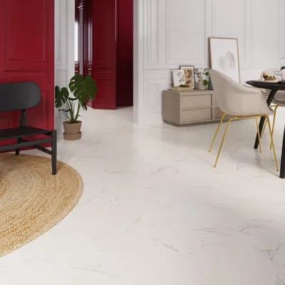 Elegance White Marble Tile Effect Laminate Flooring 2.53m²