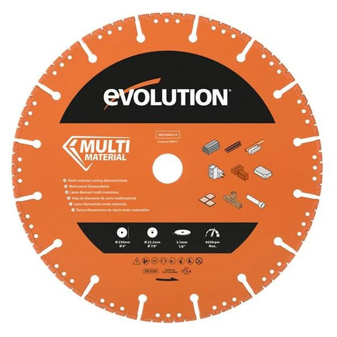 Evolution Multi-Material Diamond Demolition Disc Cutter Blade