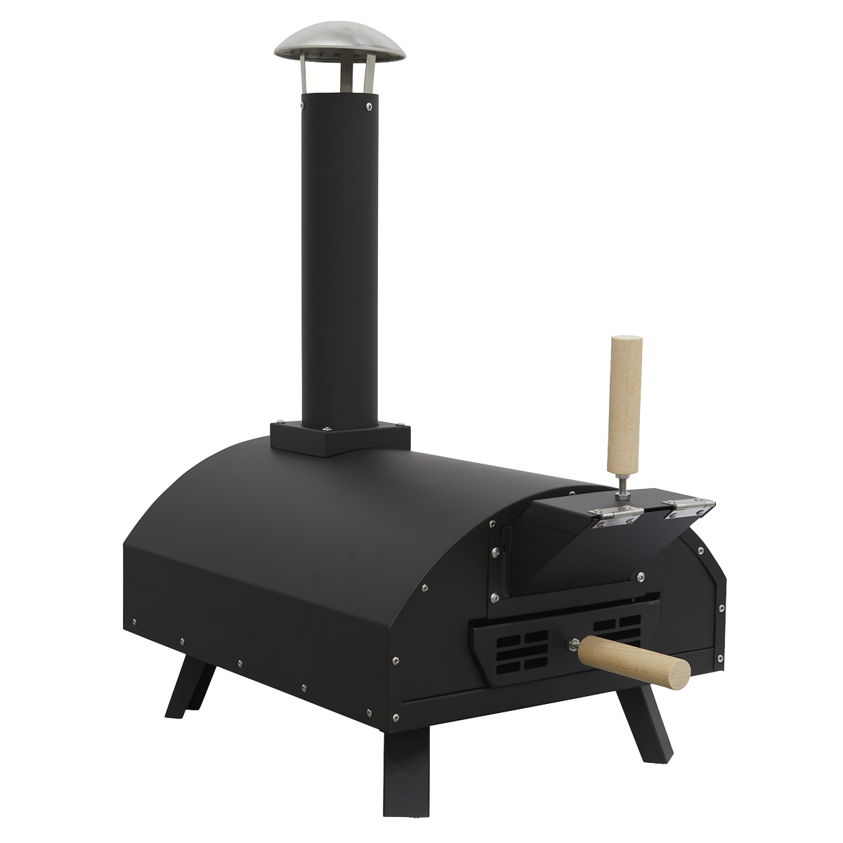 Dellonda Wood-Fired Pizza Oven 14" - Stainless Steel