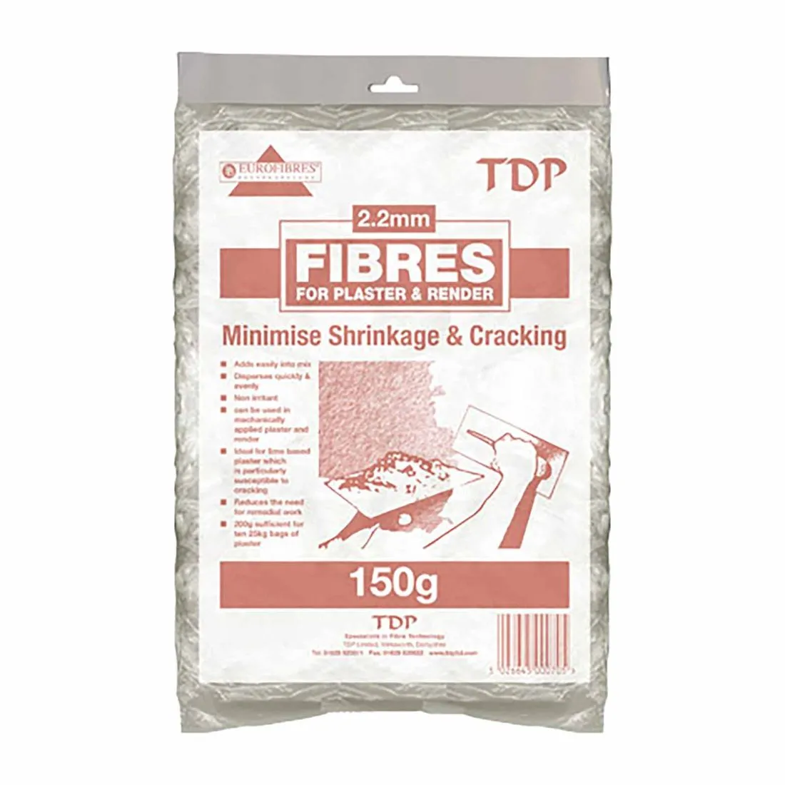 Plaster and Render Fibres 2.2mm 150g