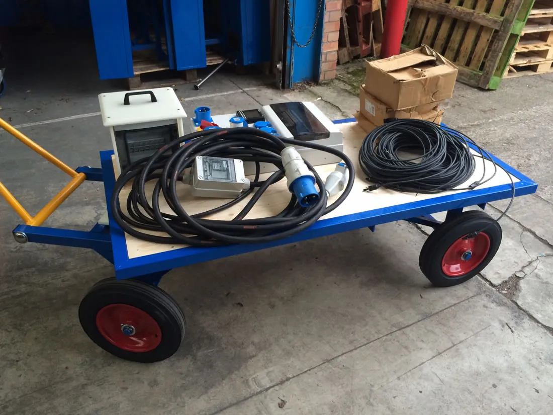 4 Wheel Turntable Flat Trucks