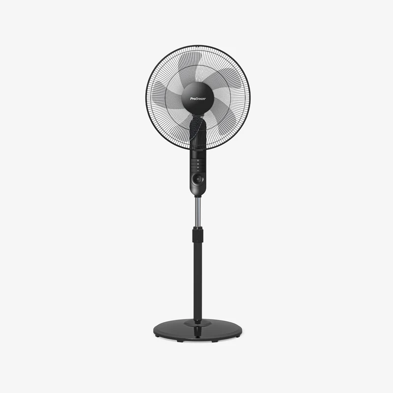 ProBreeze 16 Inch Pedestal Fan with 4 Fan Modes and Remote Control - Black-309992