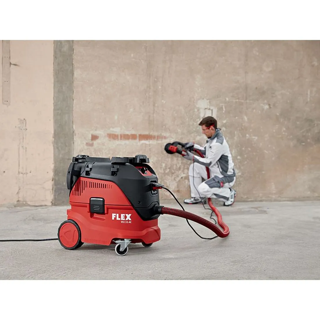FLEX VCE 33 M AC Vacuum Cleaner M-Class with Power Take Off 1400W 110V