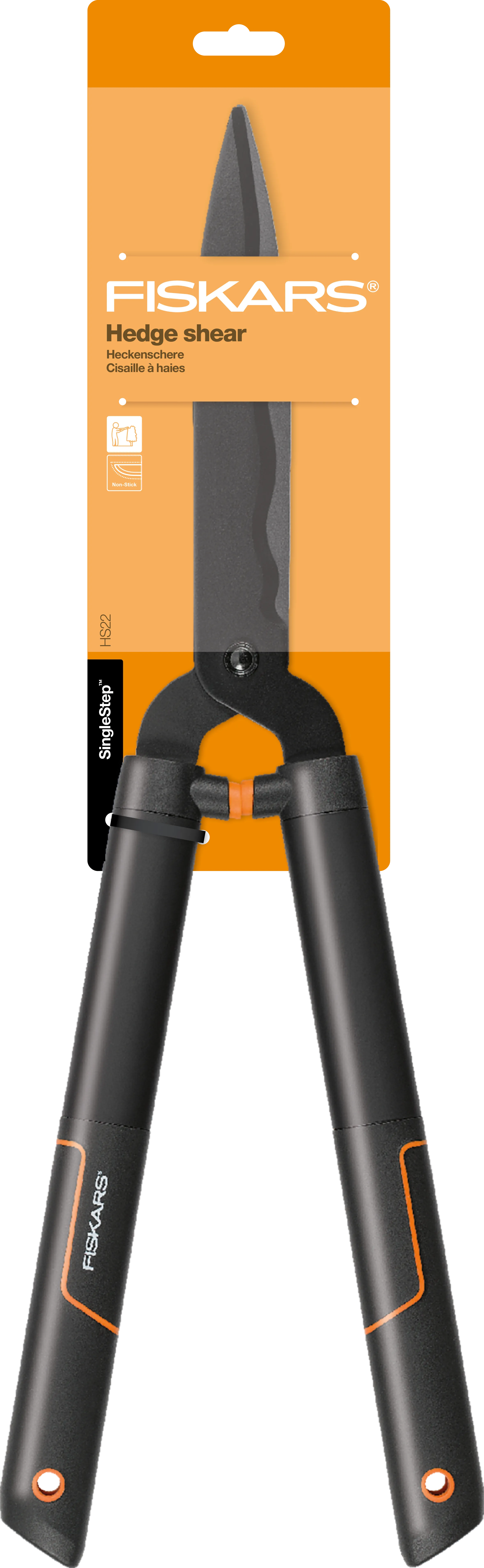 Fiskars HS22 SingleStep Hedge Shears Wavy Blade