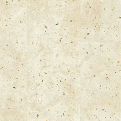 Quick-Step Aquanto Benmore Cream Stone Tile Effect Embossed Flooring 1.9m²